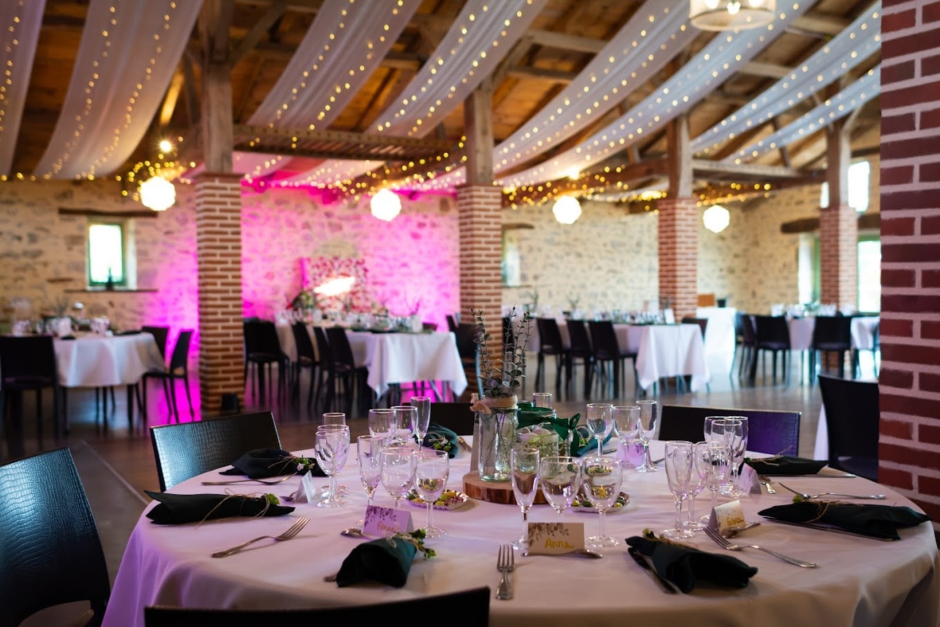 Ciel étoilé mariage guirlandes lumineuses décoration événement 18