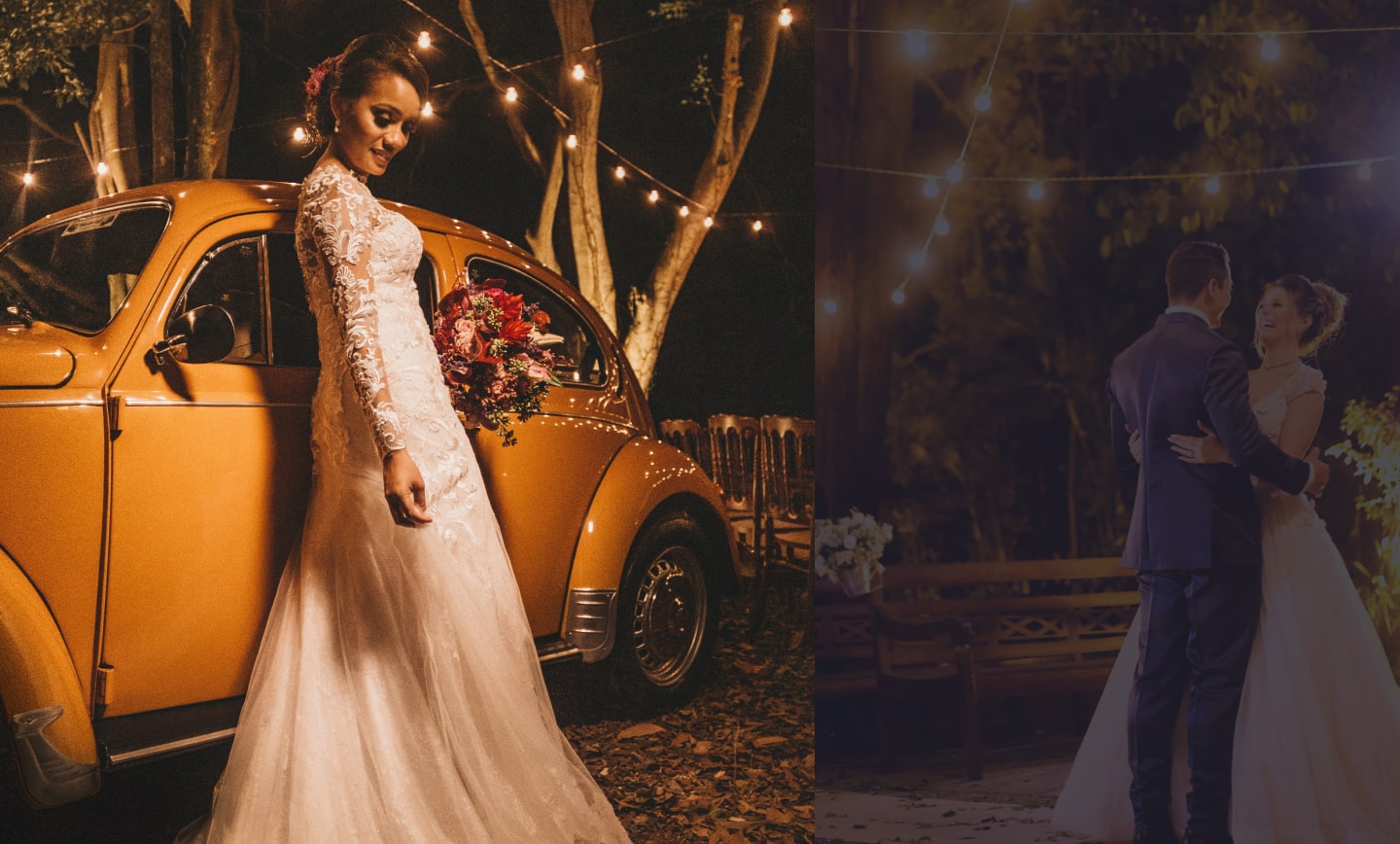 Ciel étoilé installé mariage guirlandes lumineuses décoration événement location